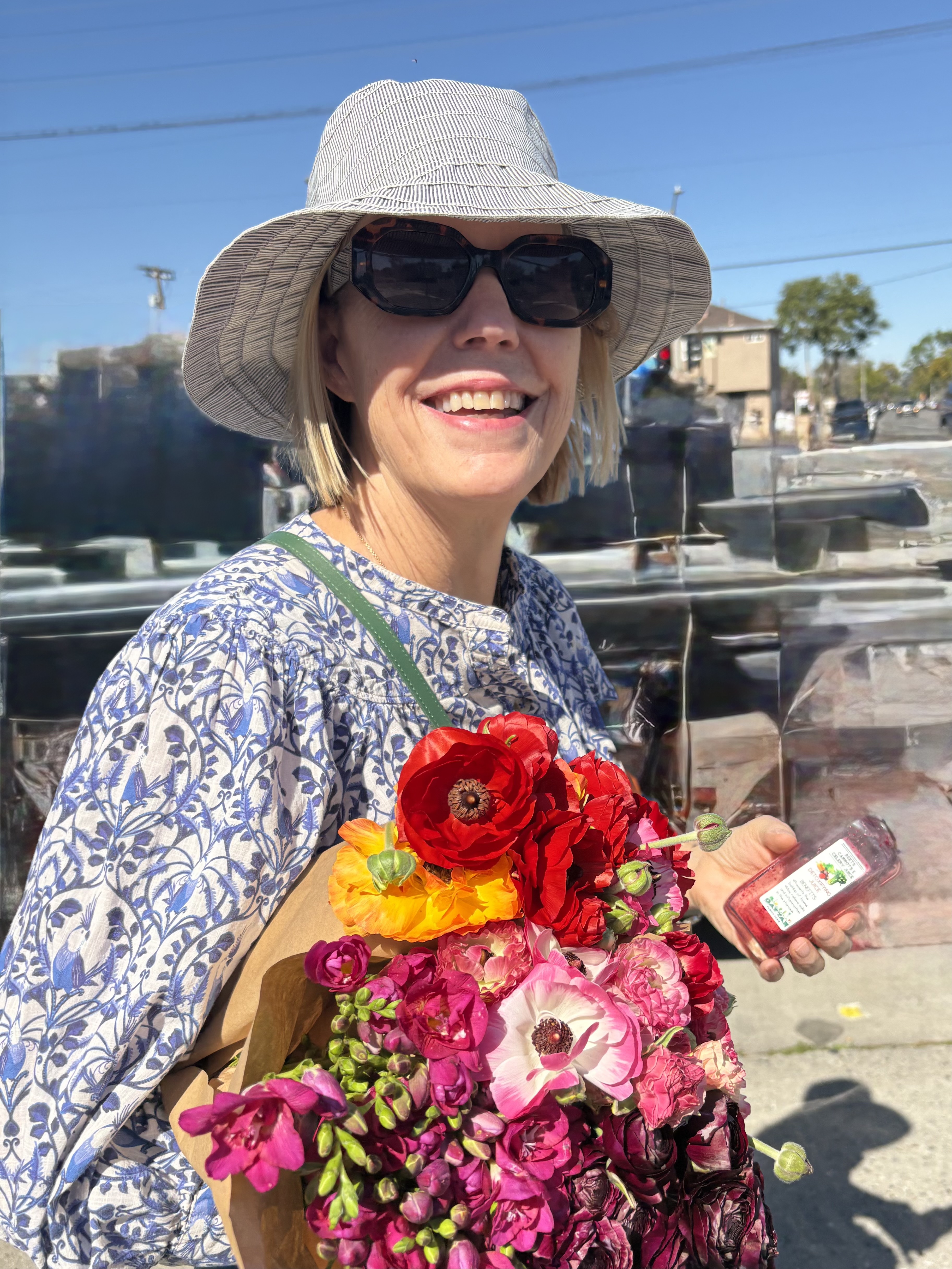 Melissa Garner Lee at the farmers market